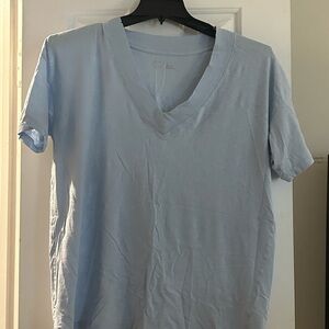 Aerie Light Blue V-Neck Women's Tee